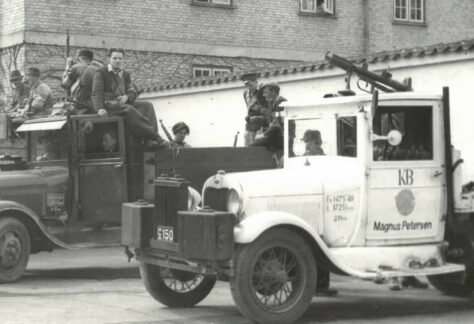 Frihedskæmpere i Holbæk maj 1945
