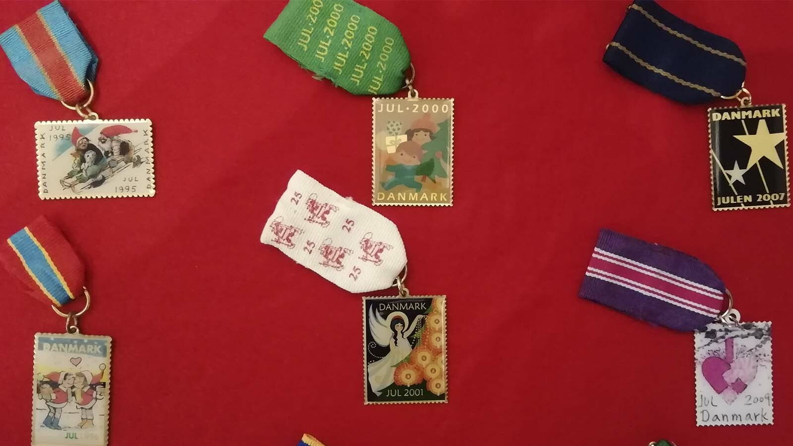 Udstilling af julemærkemarch-medalje