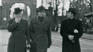 FHM-174394_Bent Faurschou-Hviid (Flammen), Carl Munck og til højre, Olav B. Bertelsen