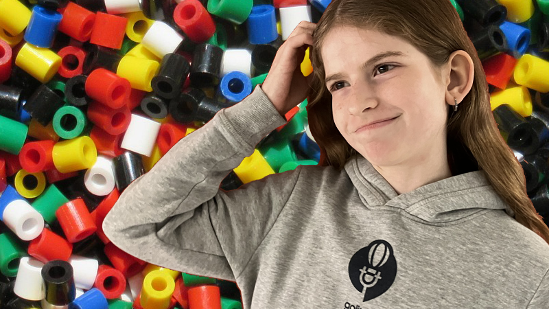 Lili Med Masser Af Rørperler Foto MVE