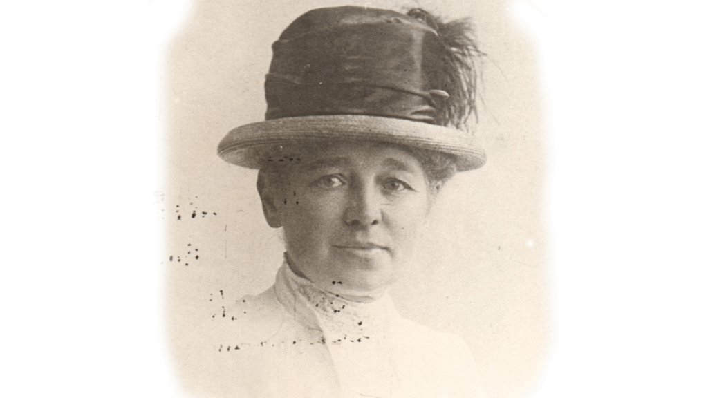 Foto: Debattør Clinny Dreyer, 1919. Ringsted Arkiv.