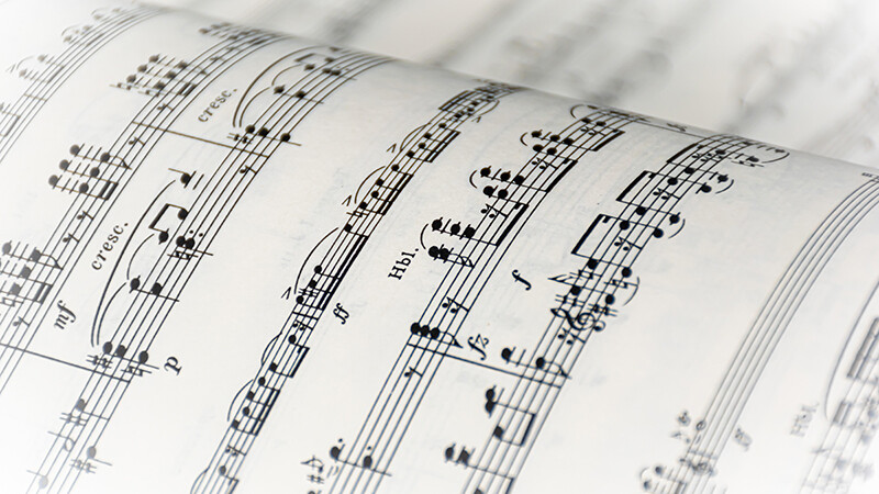 Billede af et nodeblad