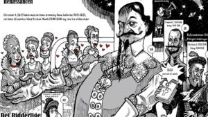 Chr 4 med elskerinder illustreret af Erik Petri