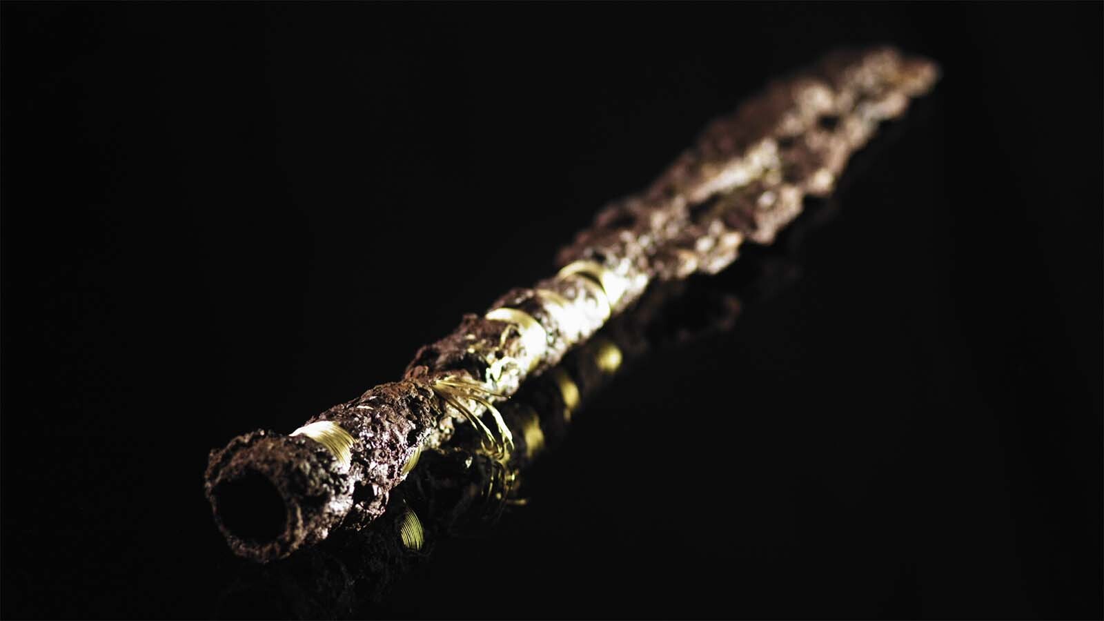 Gulddekorerede lansefund fra Boeslund