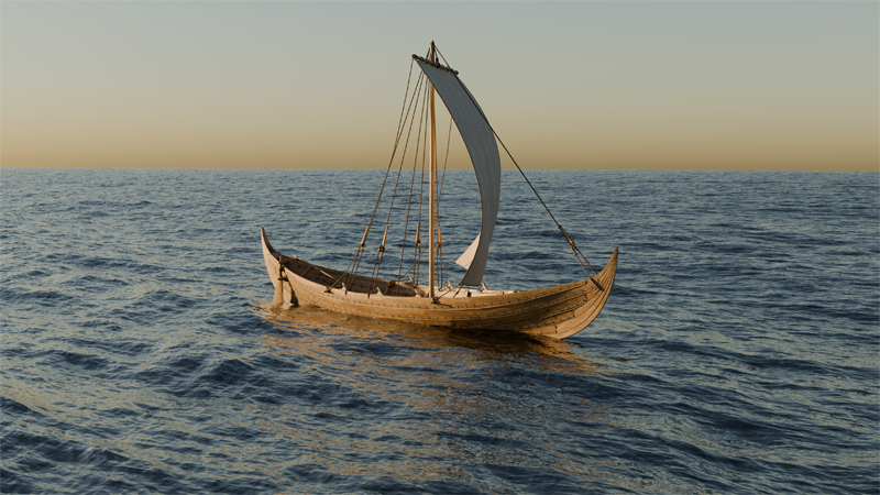 Rekonstruktion Gislingebåden