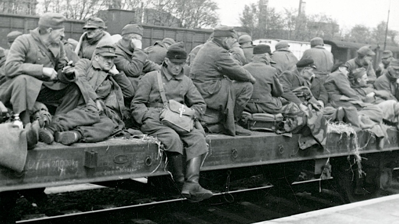 Tyske soldater forlader Danmark Foto FHM