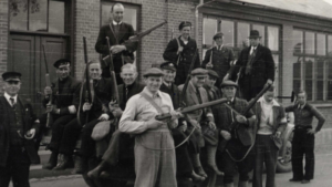 Frihedskæmpere I Nykøbing Sj. Maj 1945