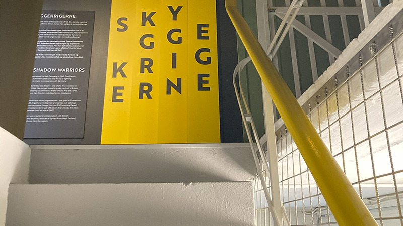 staircase to exhibition